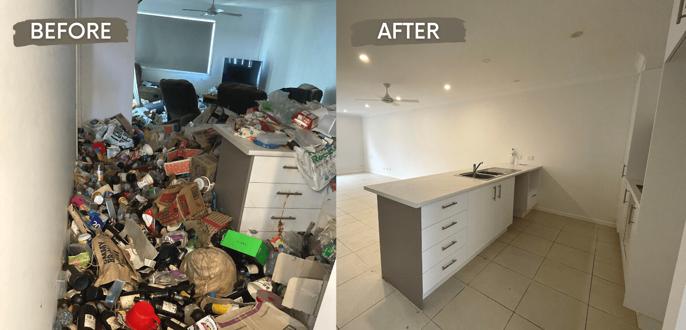 before and after hoarding